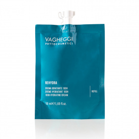 Recarga Crema facial hidratante 100H Recarga eco sostenible de la Crema facial hidratante 100 horas de Vagheggi, cosmética natural