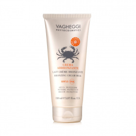 Leche bronceadora protección SPF15 UVA. Solares de Vagheggi, cosmética natural