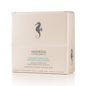 Mascarilla calmante, hidratante y refrescante para después del sol, cosmética natural de Vagheggi